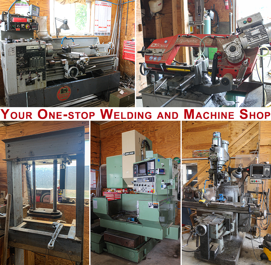 Collage of Nolt's Machine Shop's Workshop