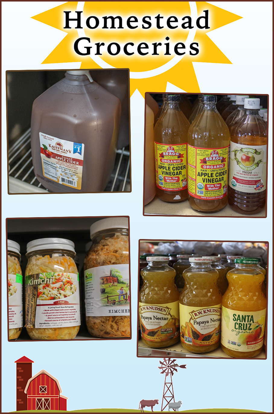 Collage of Homestead Groceries' Products