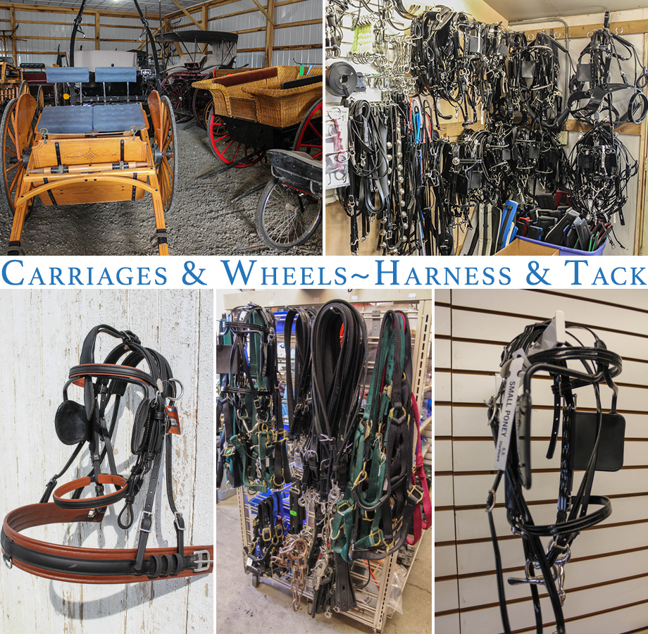 Collage of products sold by A&A Carriage & Wheel