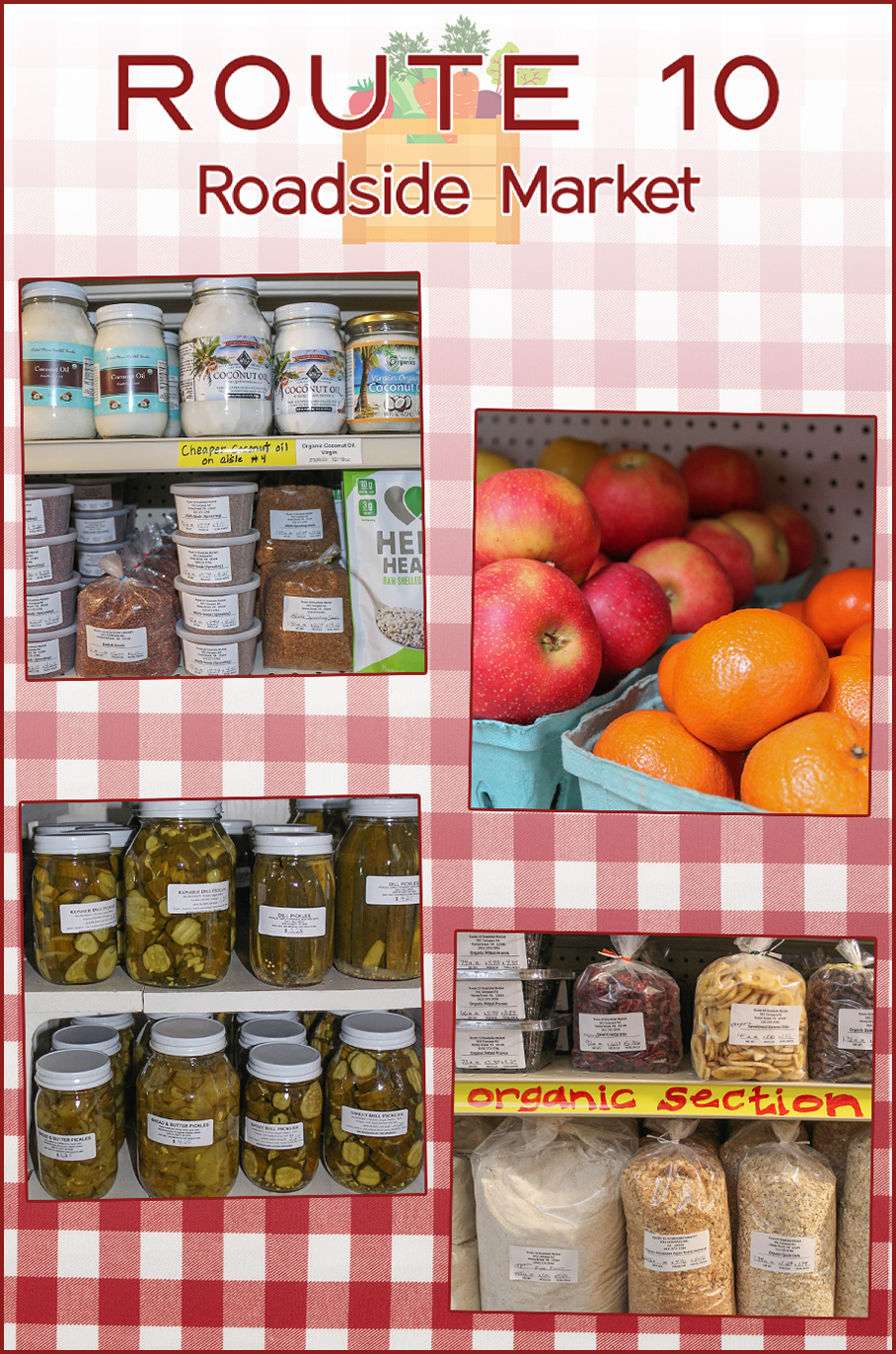 Collage of Route 10 Roadside Market's Products