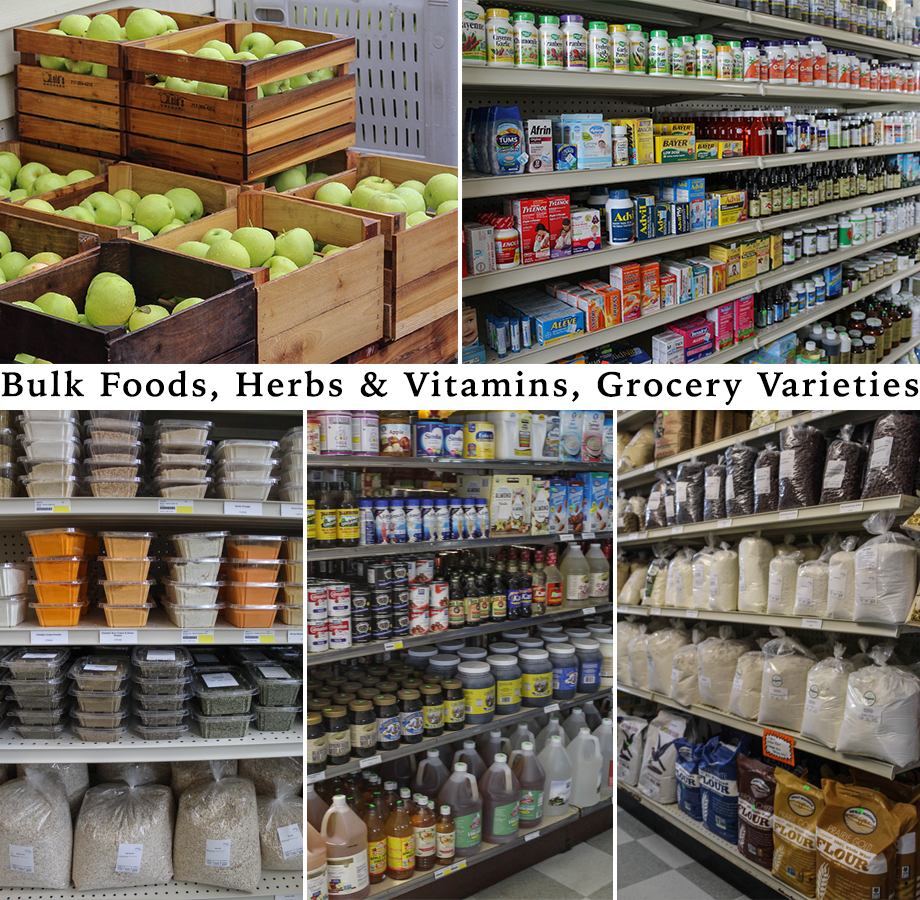 Collage of Homestead Groceries' Products