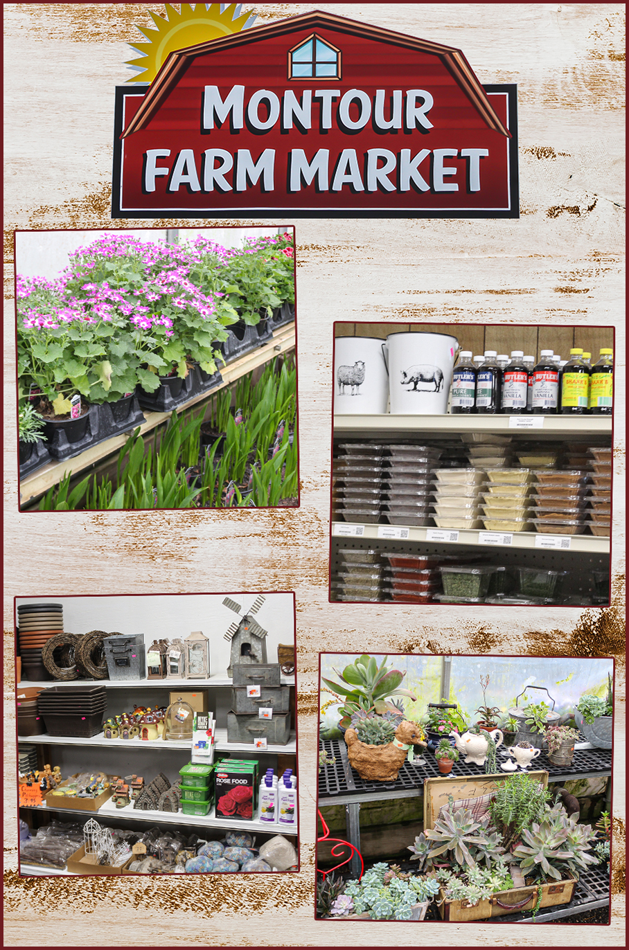 Collage of Montour Farm Market's Products