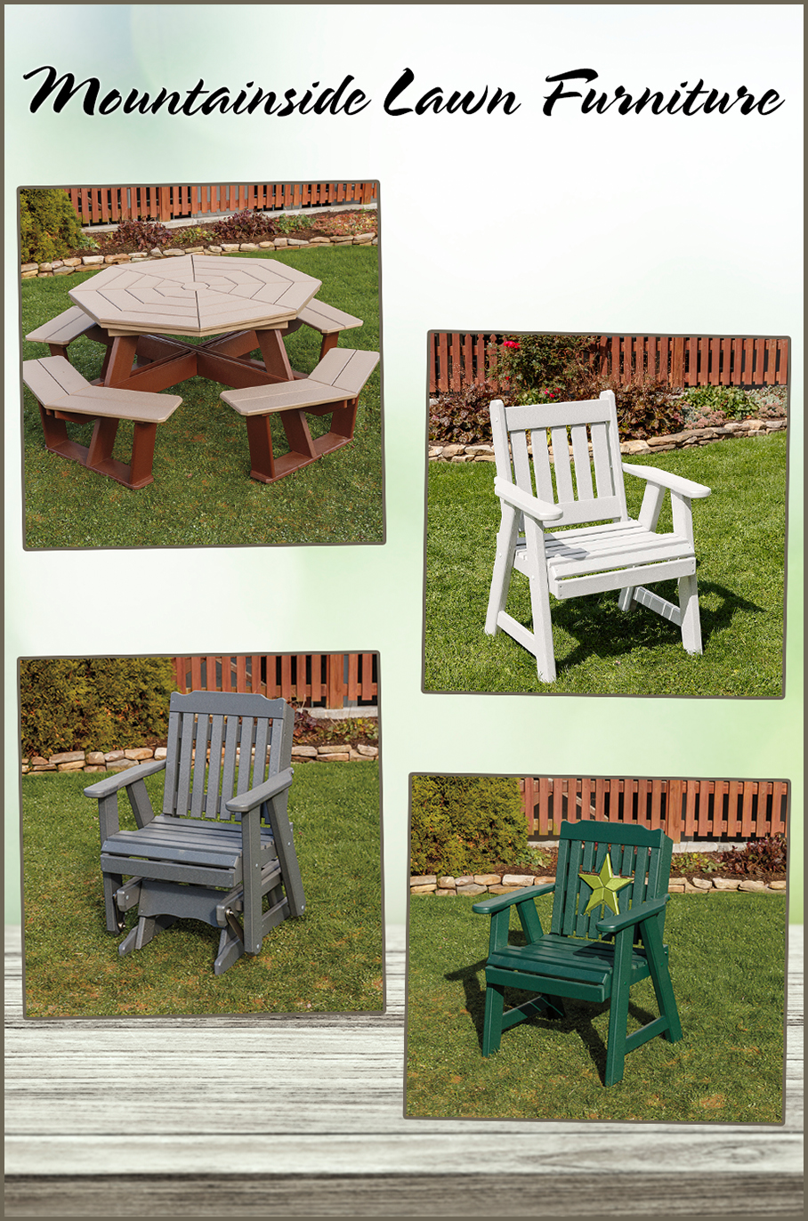 Collage of Mountainside Lawn Furniture's Products