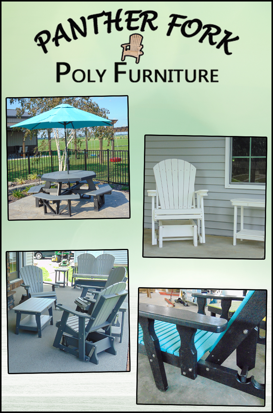 Collage of Panther Fork Poly Furniture's Products