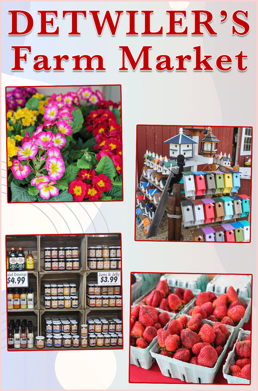 Collage of Detwiler's Farm Market's Products