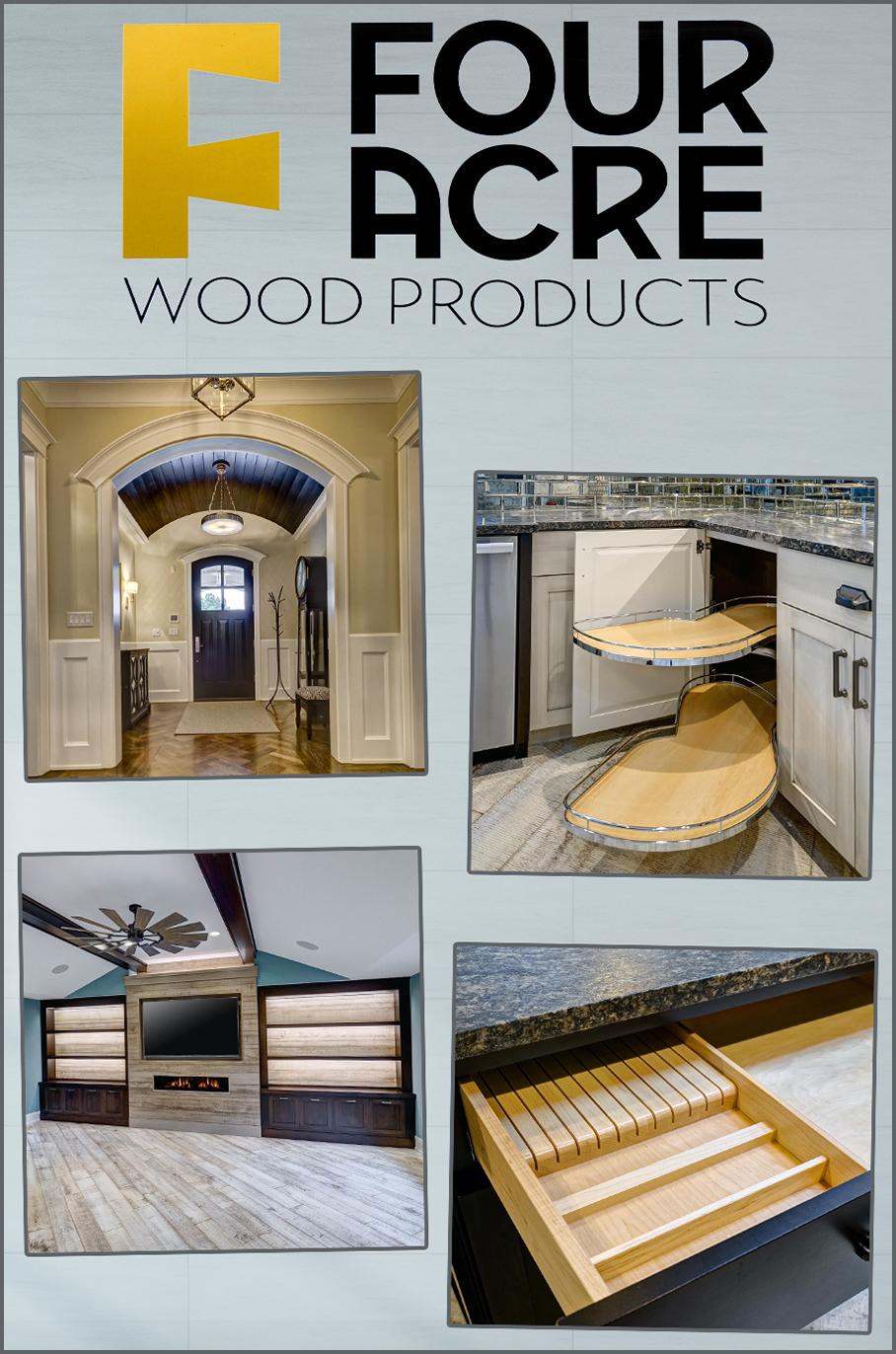 Collage of Four Acre Wood Products' Projects