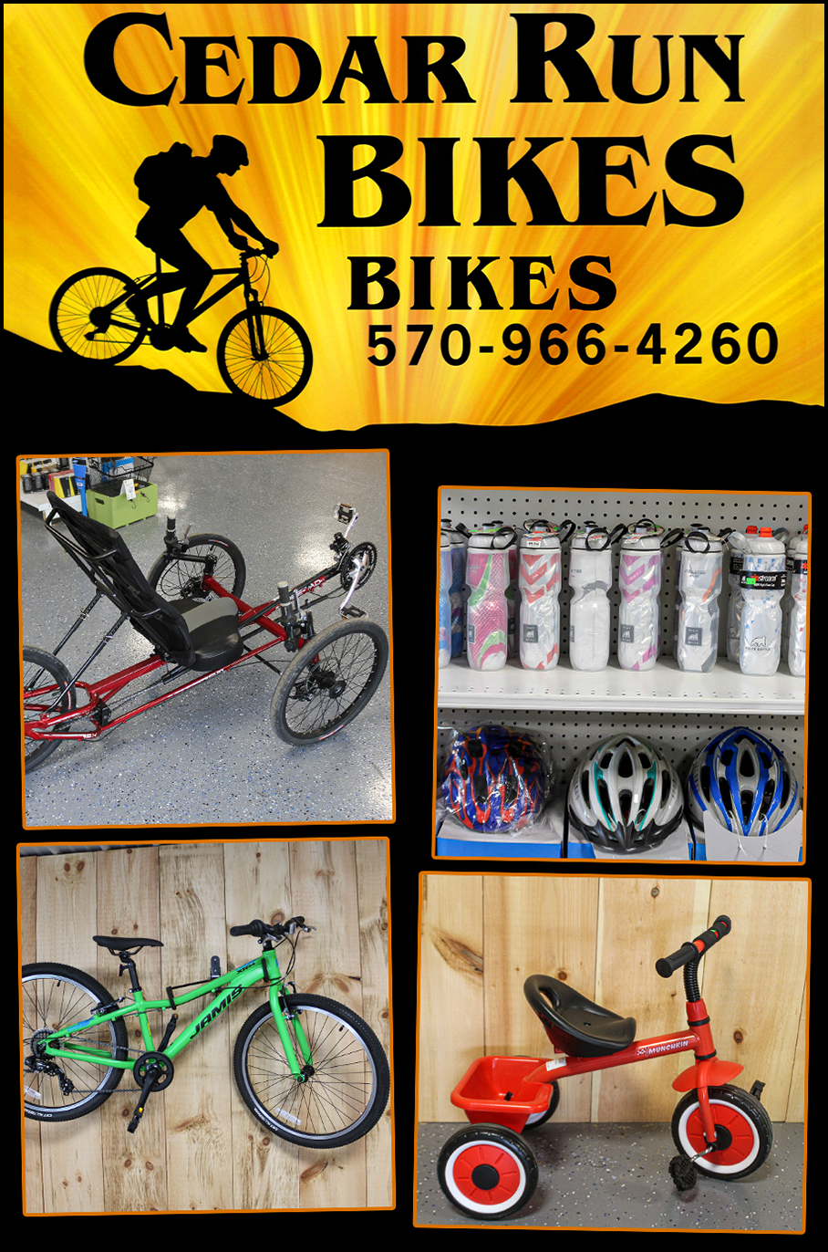 Collage of Cedar Run Bikes Products