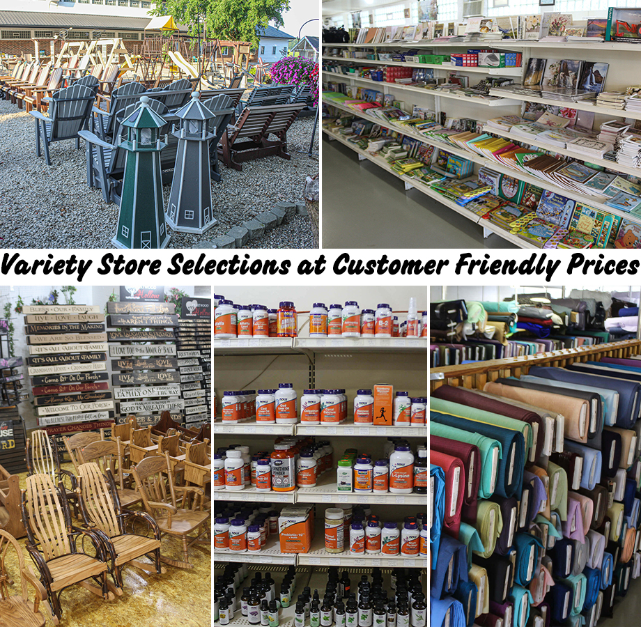 Collage of Miller's Country Store's Products