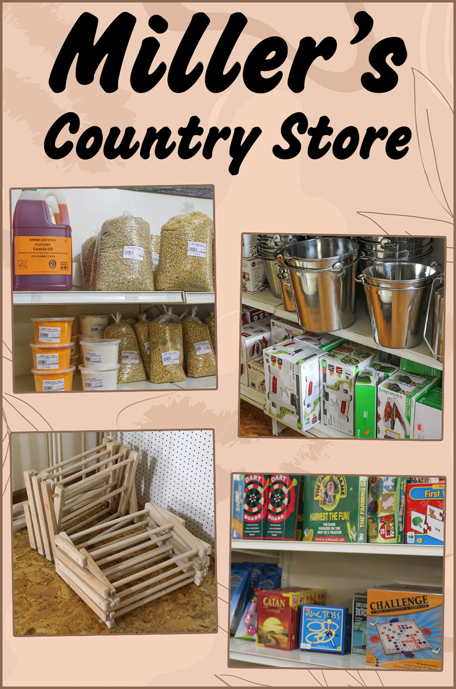 Collage of Miller's Country Store's Products