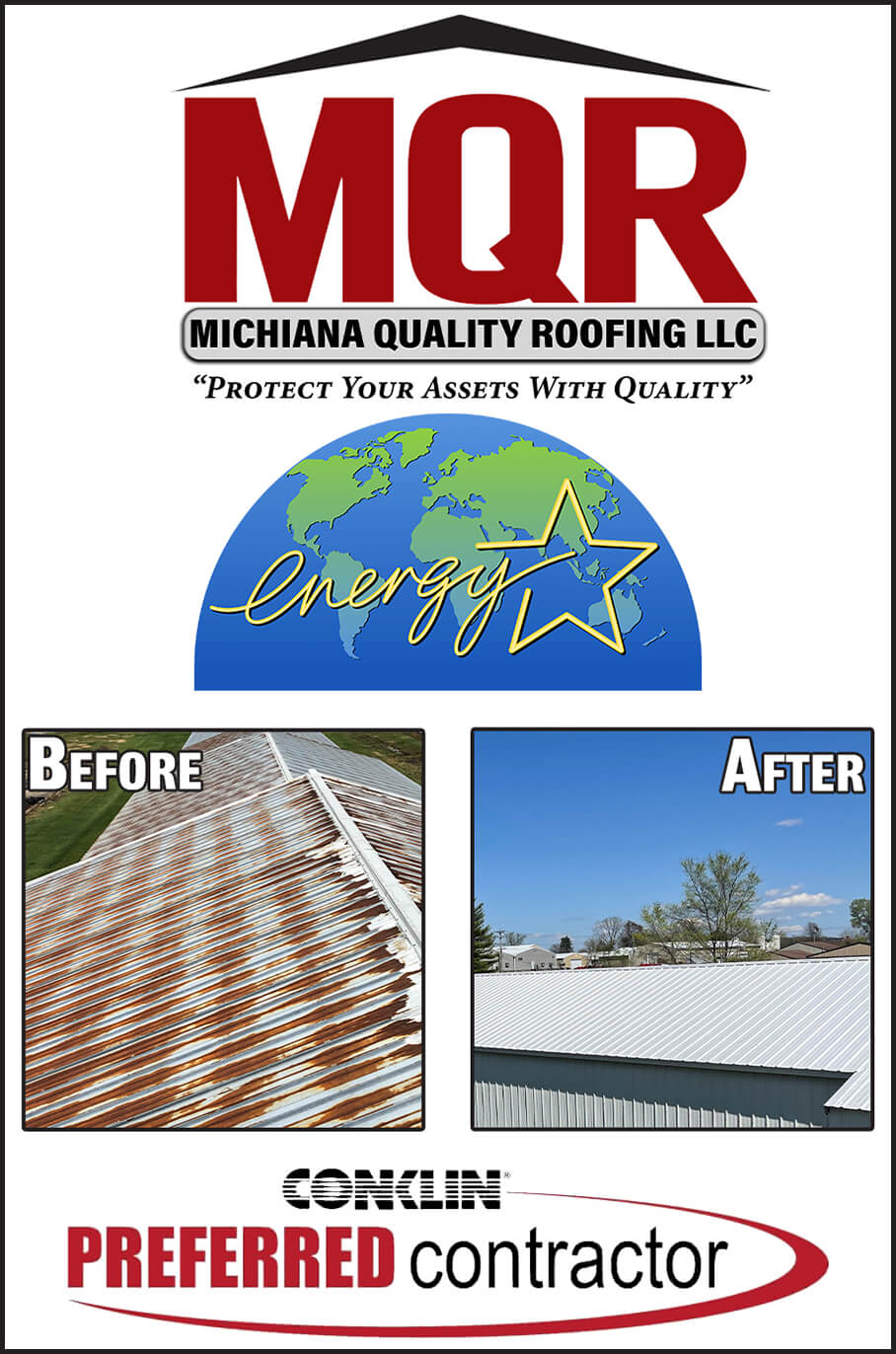 Collage of Michiana Quality Roofing's Projects