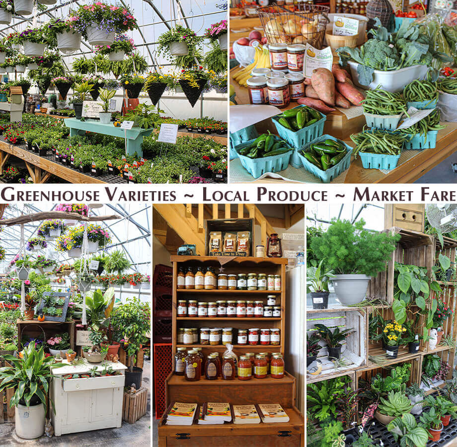 Collage of Stauffer's Produce Farm & Greenhouse's rRoducts