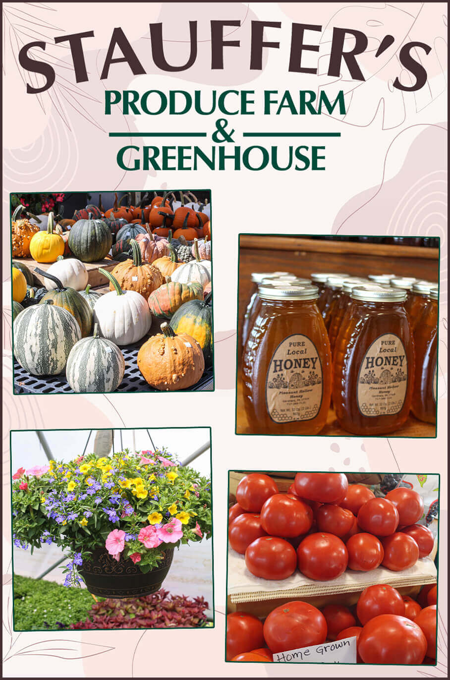 Collage of Stauffer's Produce Farm & Greenhouse's Ptoducts