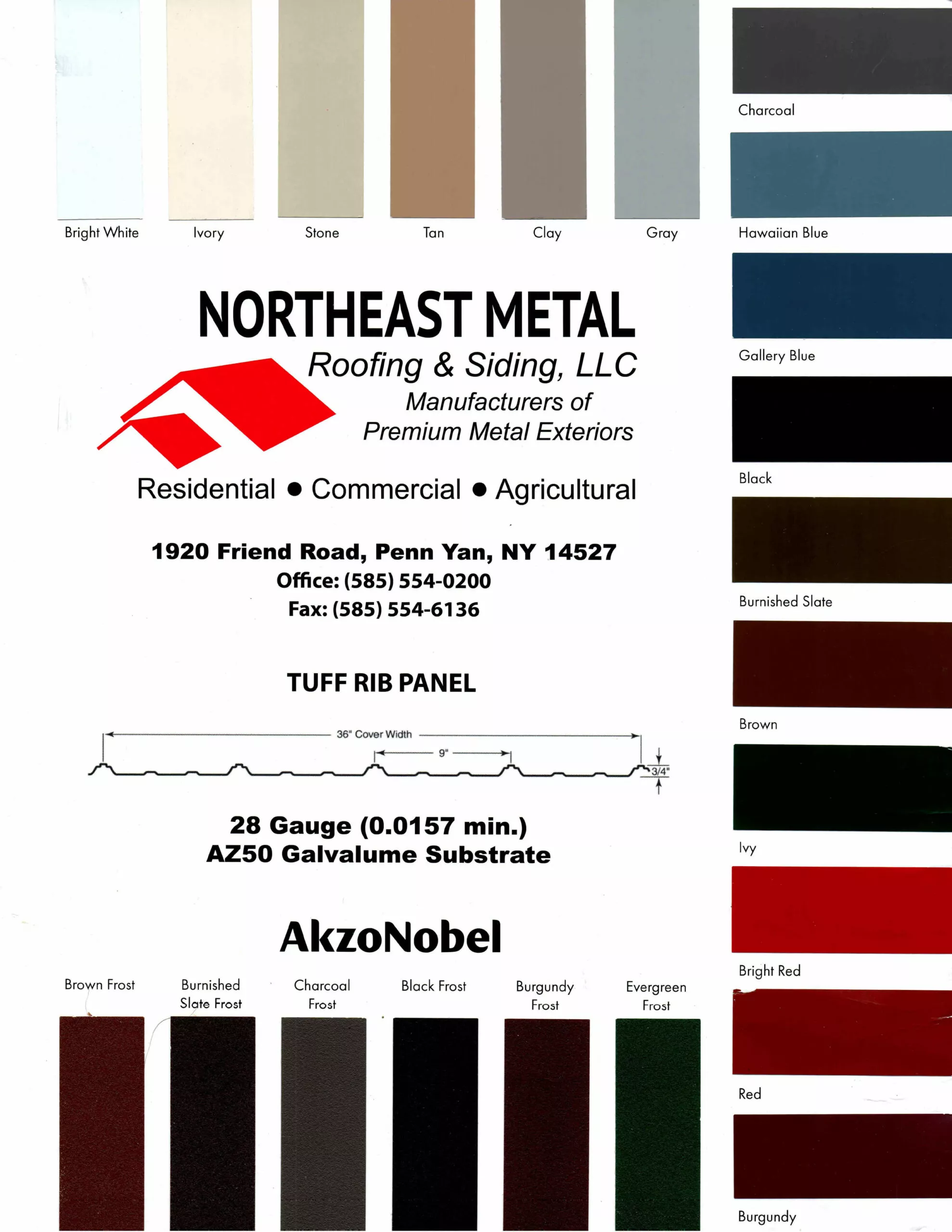 Northeast Metal Roofing & Siding, LLC Just Plain Business