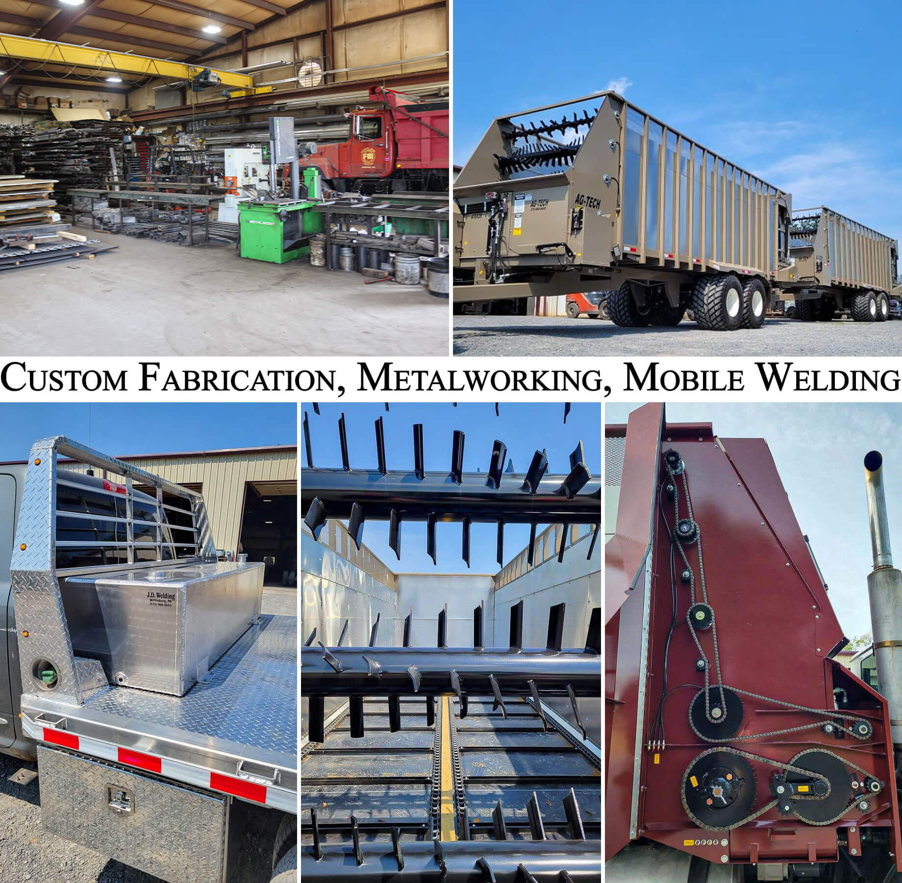 Collage of JD Welding & Sandblasting's Products and Services