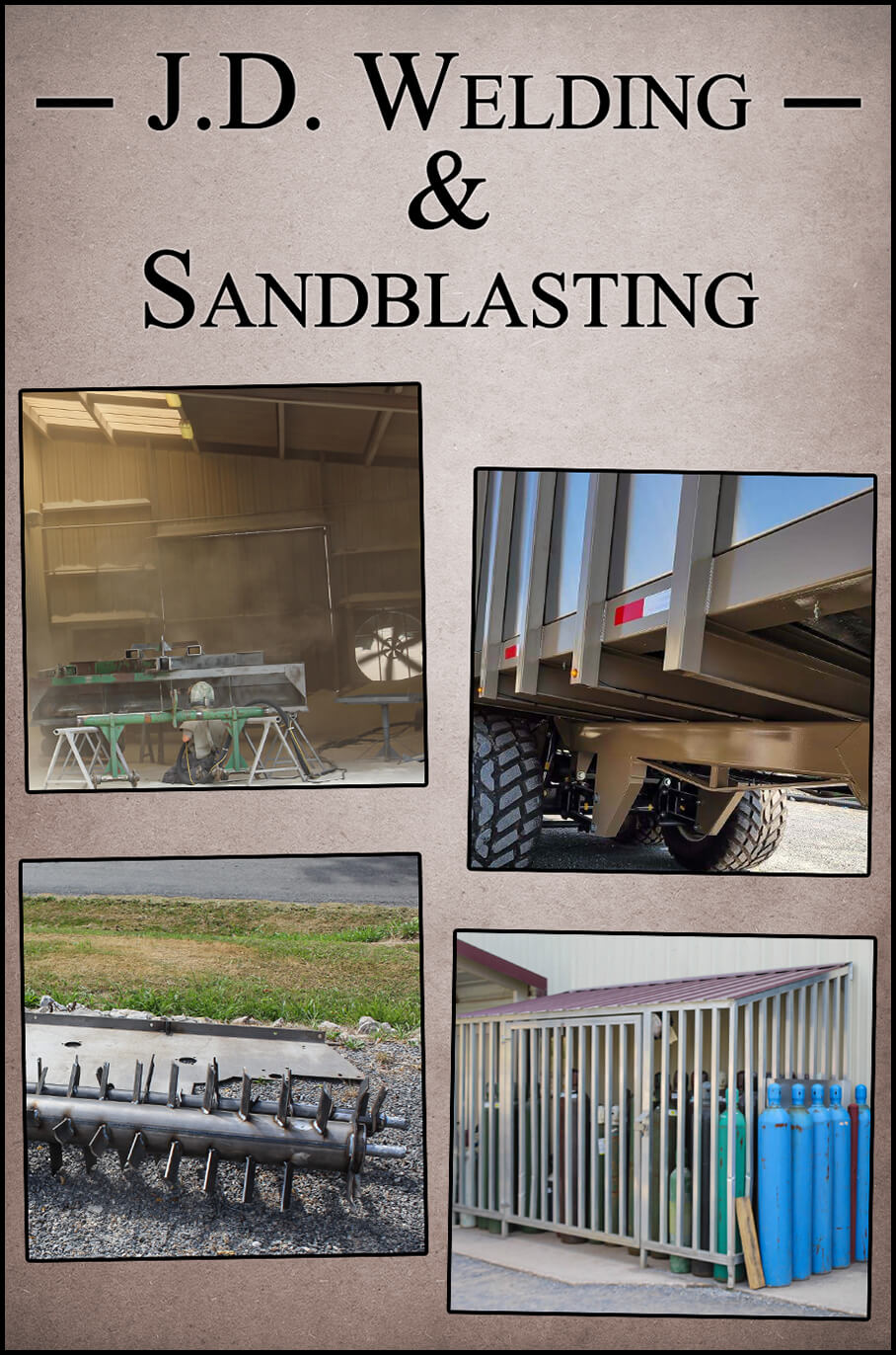 Collage of JD Welding & Sandblasting's Products and Services