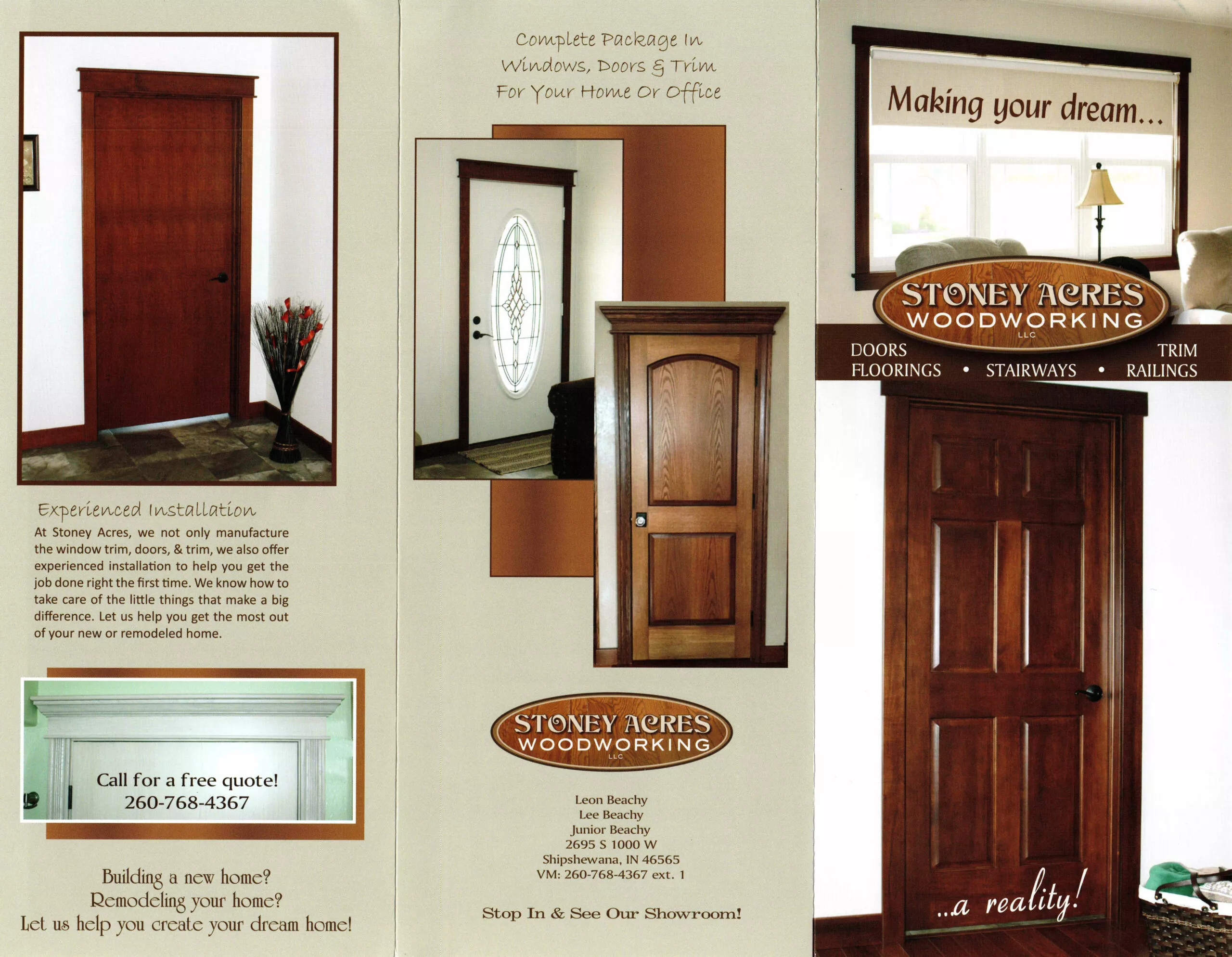 Stoney Acres Woodworkings Just Plain Business