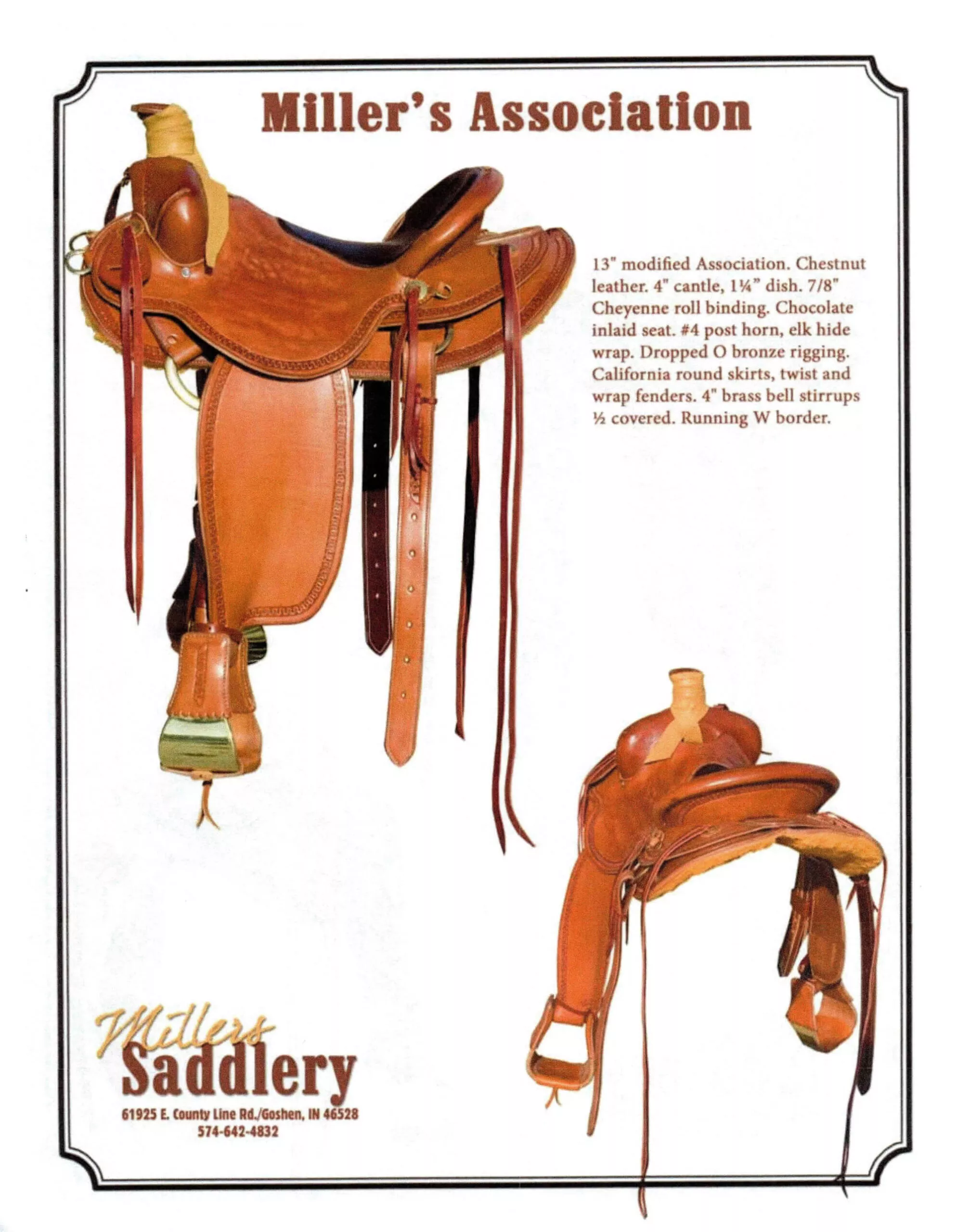 Miller's Saddlery Just Plain Business