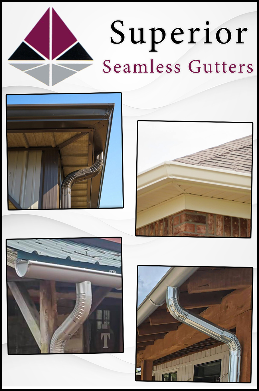 Collage of Superior Seamless Gutters' Work