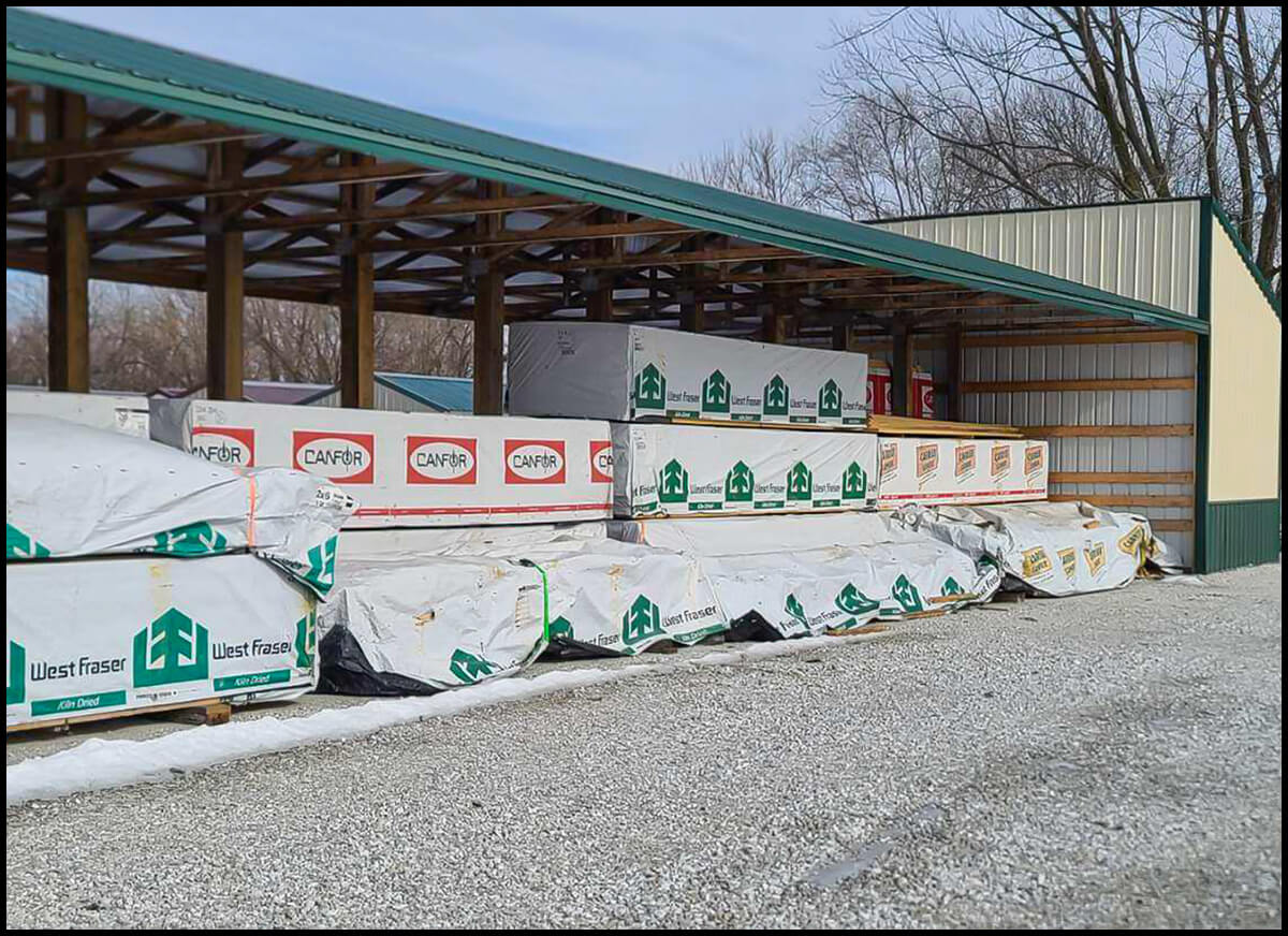 J & M Building Supplies Colchester, IL J & M Building Supplies' Stock Yard