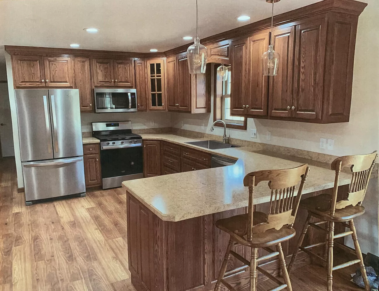 Hemlock Acres Furniture & Custom Cabinets Punxsutawney, PA Kitchen with All New Cabinets