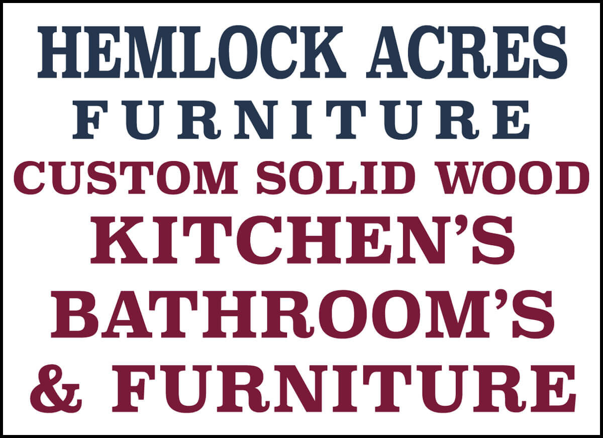 Hemlock Acres Furniture & Custom Cabinets Logo