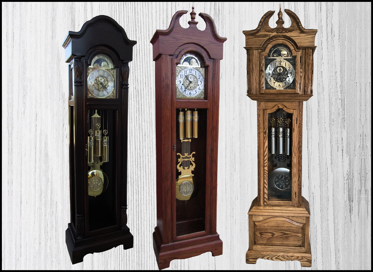 JR's Clock Shop's Grandfather Clocks