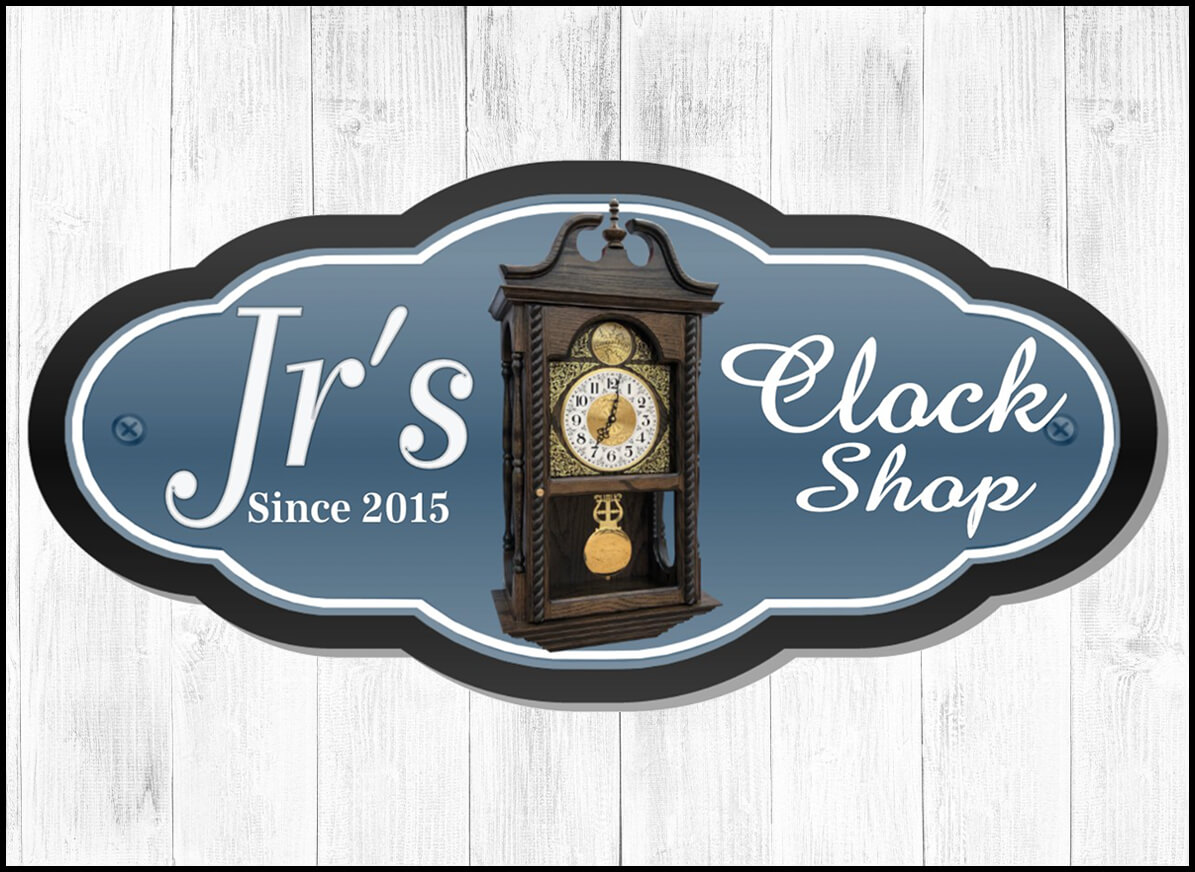 JR's Clock Shop Logo