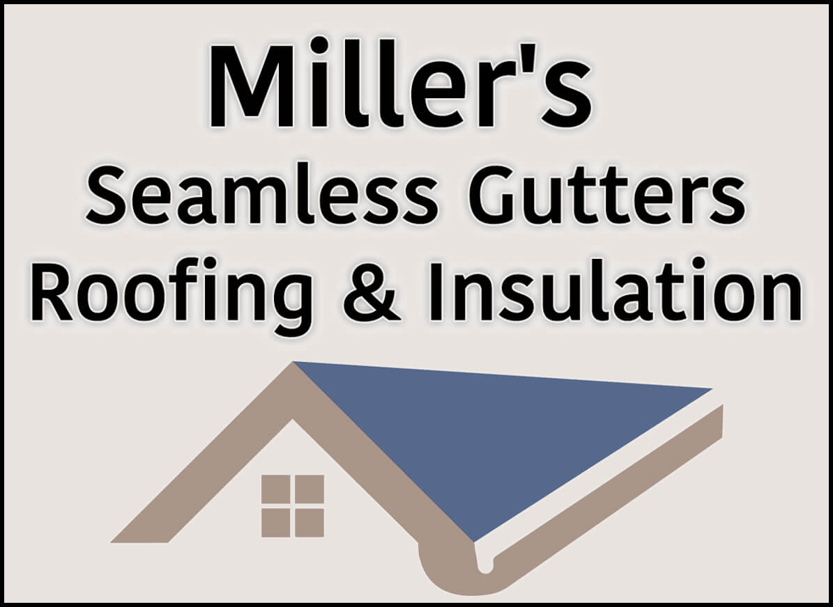 Miller’s Seamless Gutters Roofing & Insulation Logo