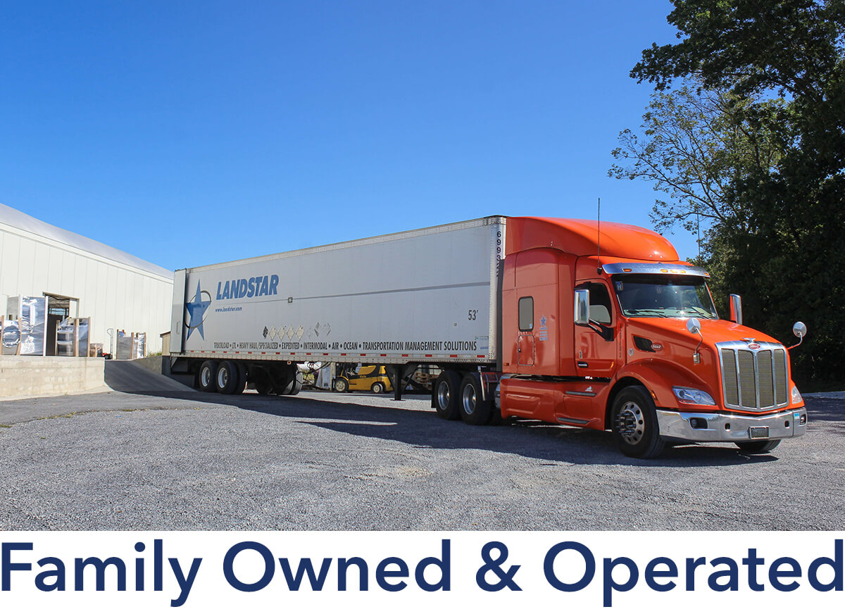 Truck Loading Into Appliance Hub's Warehouse