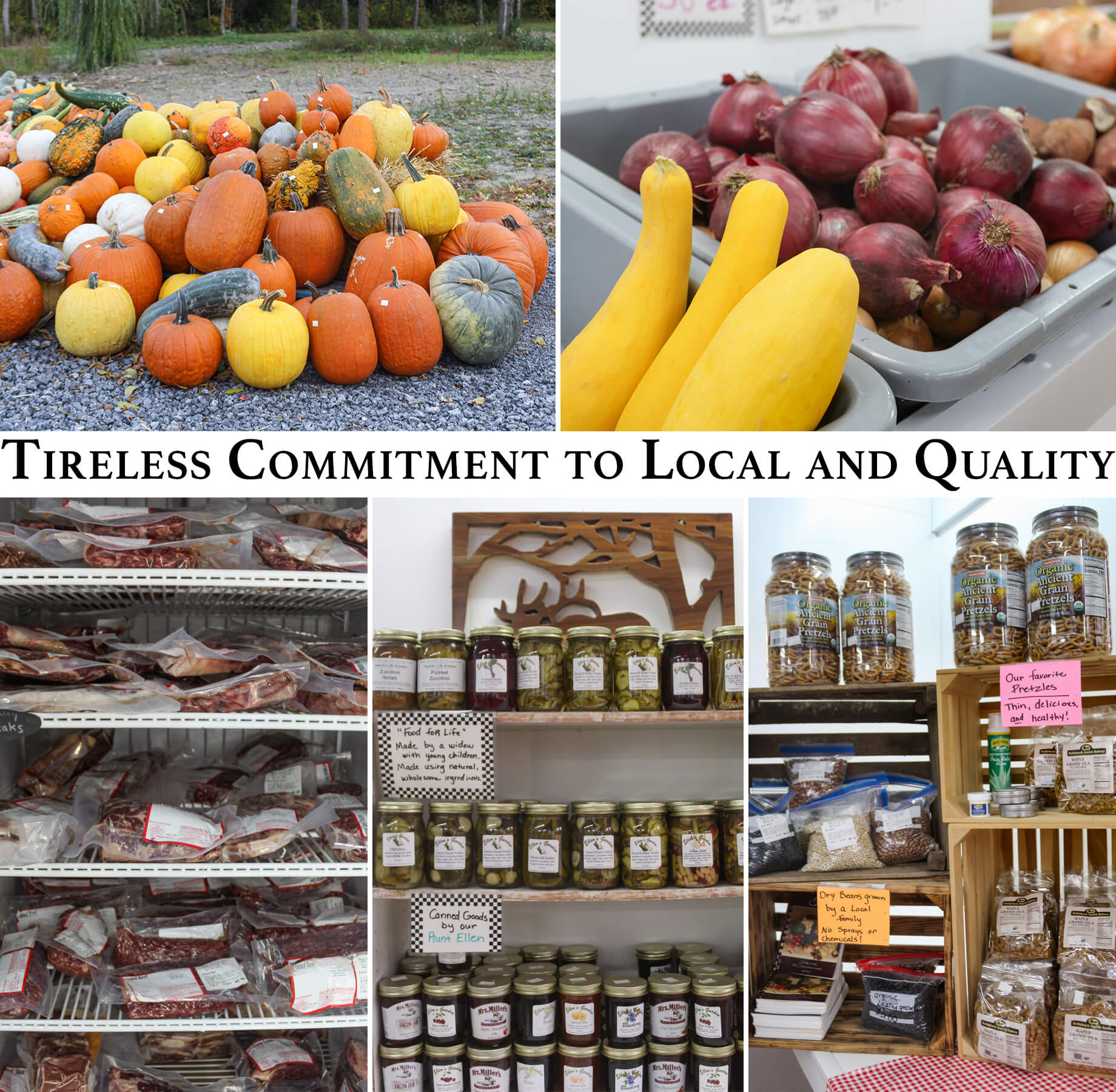 Collage of Shady View Farm Stand's Products