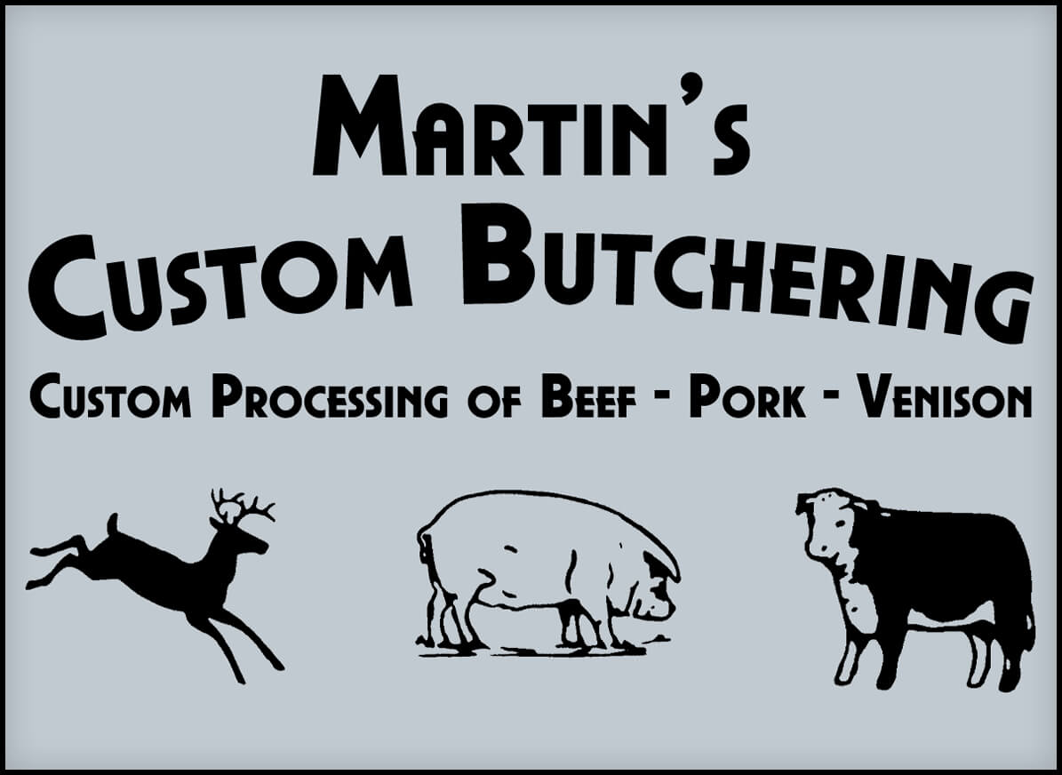 Martin's Custom Butchering Logo