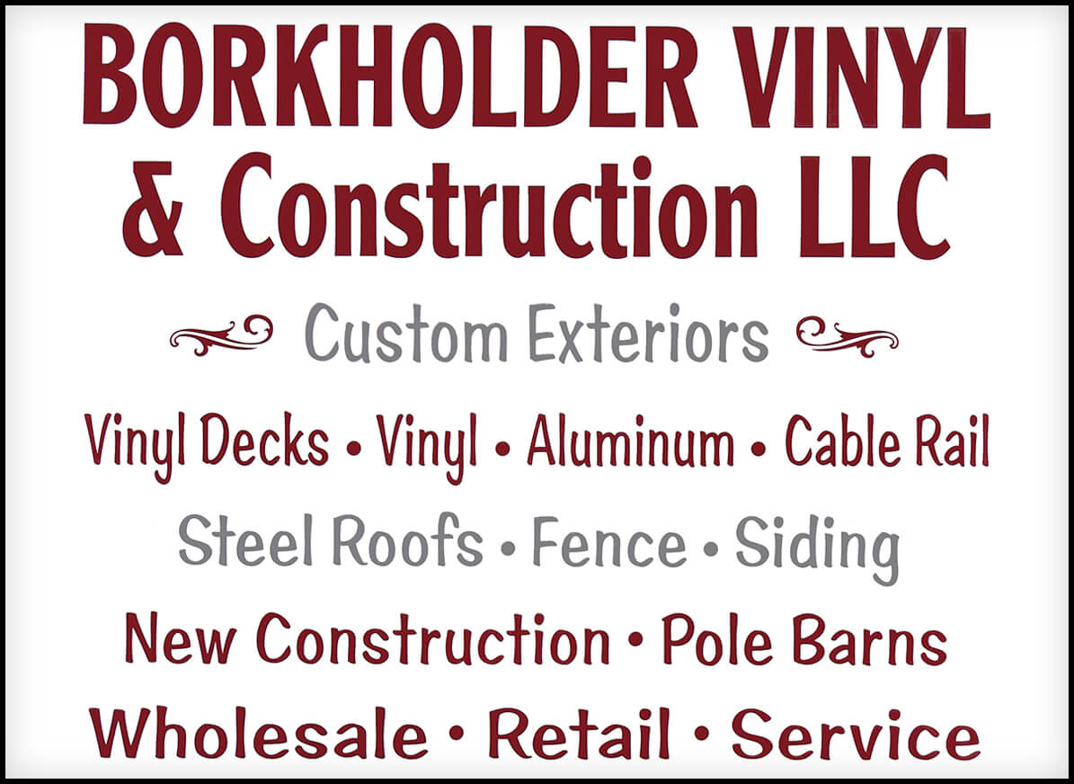 Borkholder Vinyl & Construction Logo