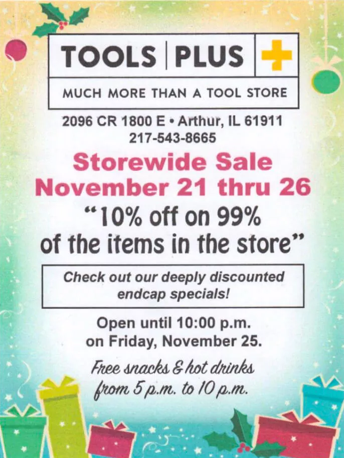 Tools Plus Arthur, Illinois