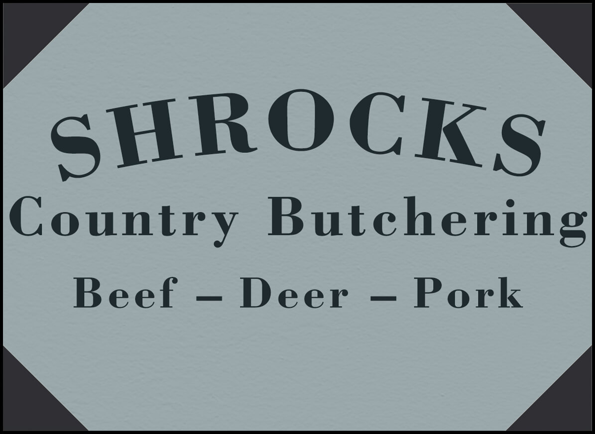 Shrock's Country Butchering Logo