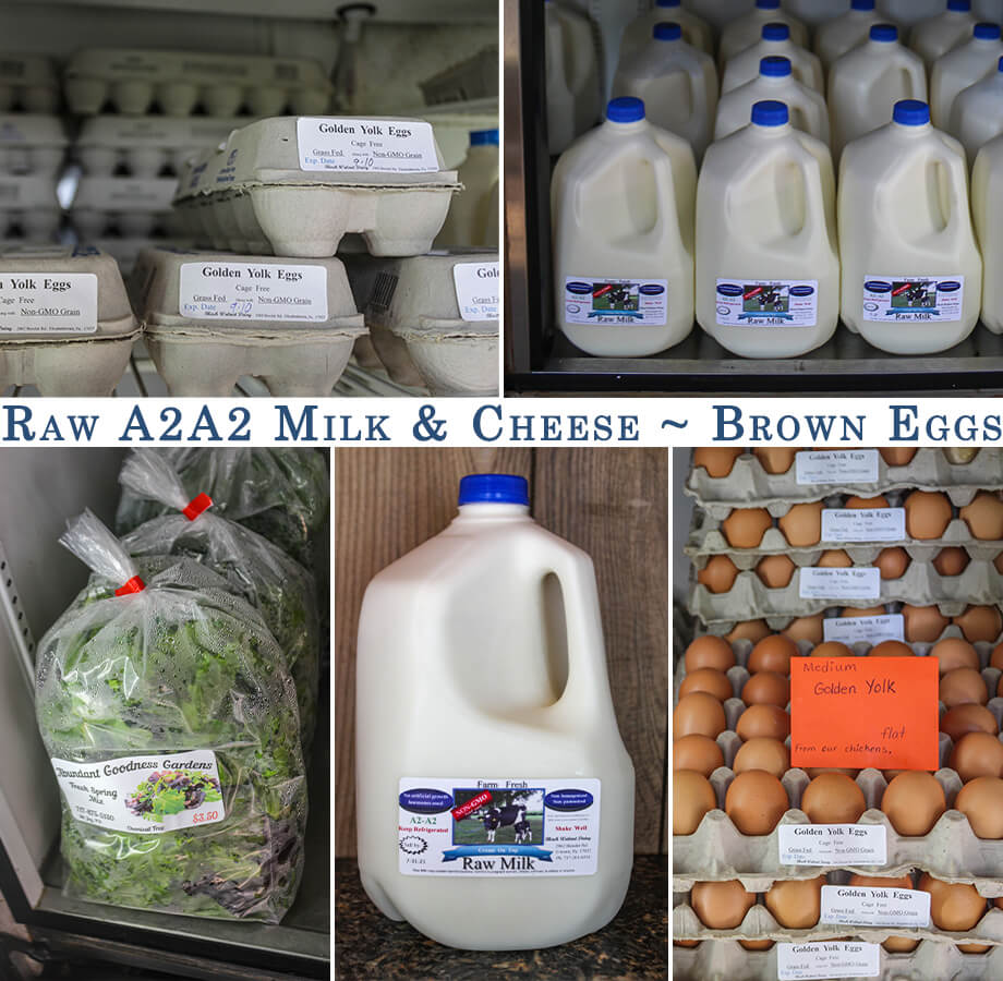 Collage of Black Walnut Dairy's Products