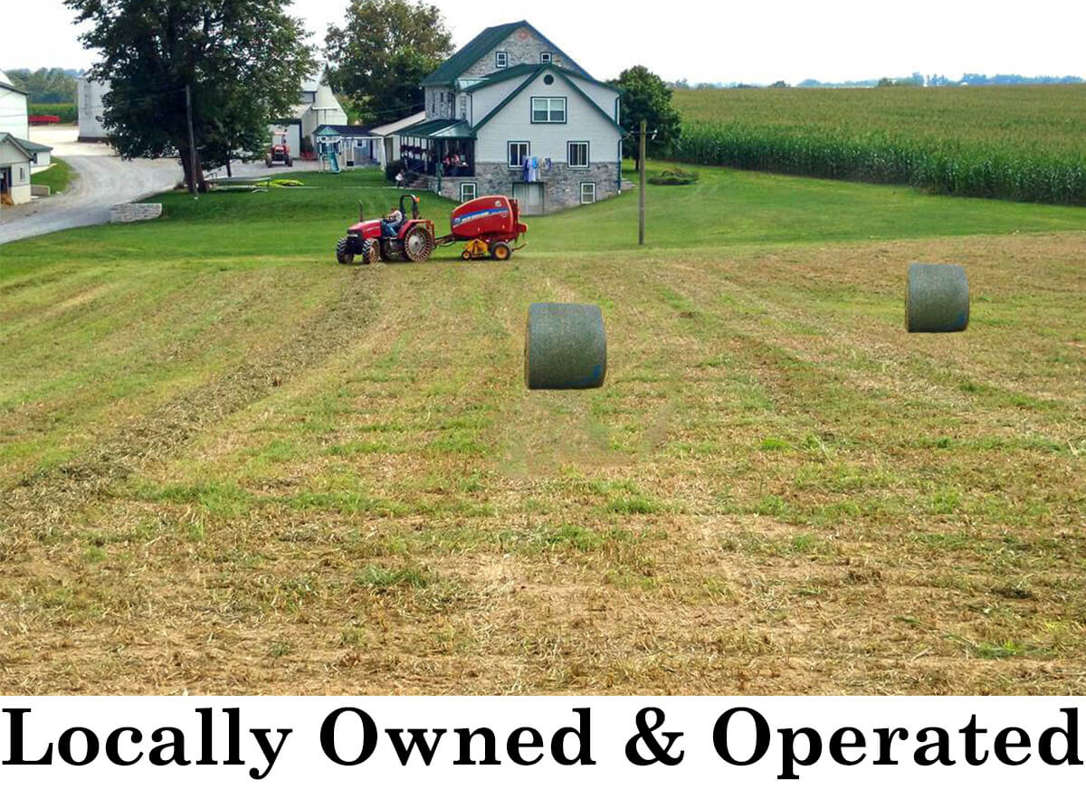 Field with Hay Bales