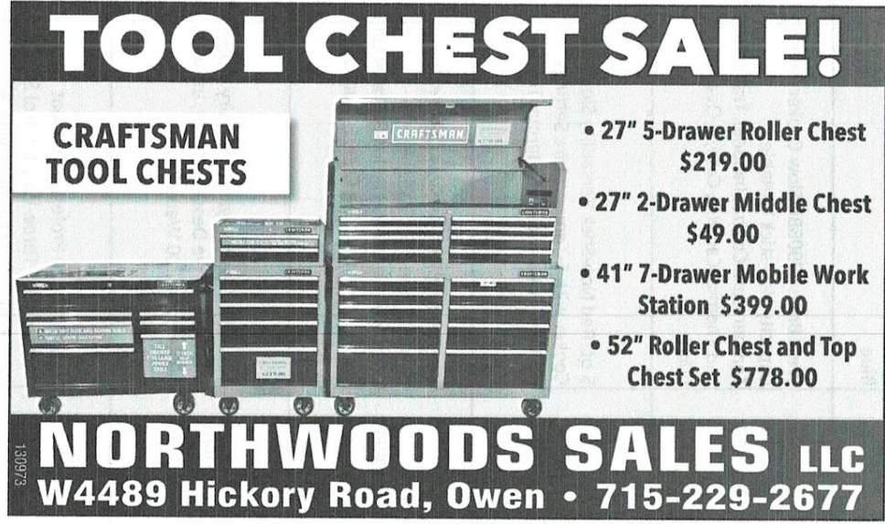 Northwoods Appliance Sales Ad