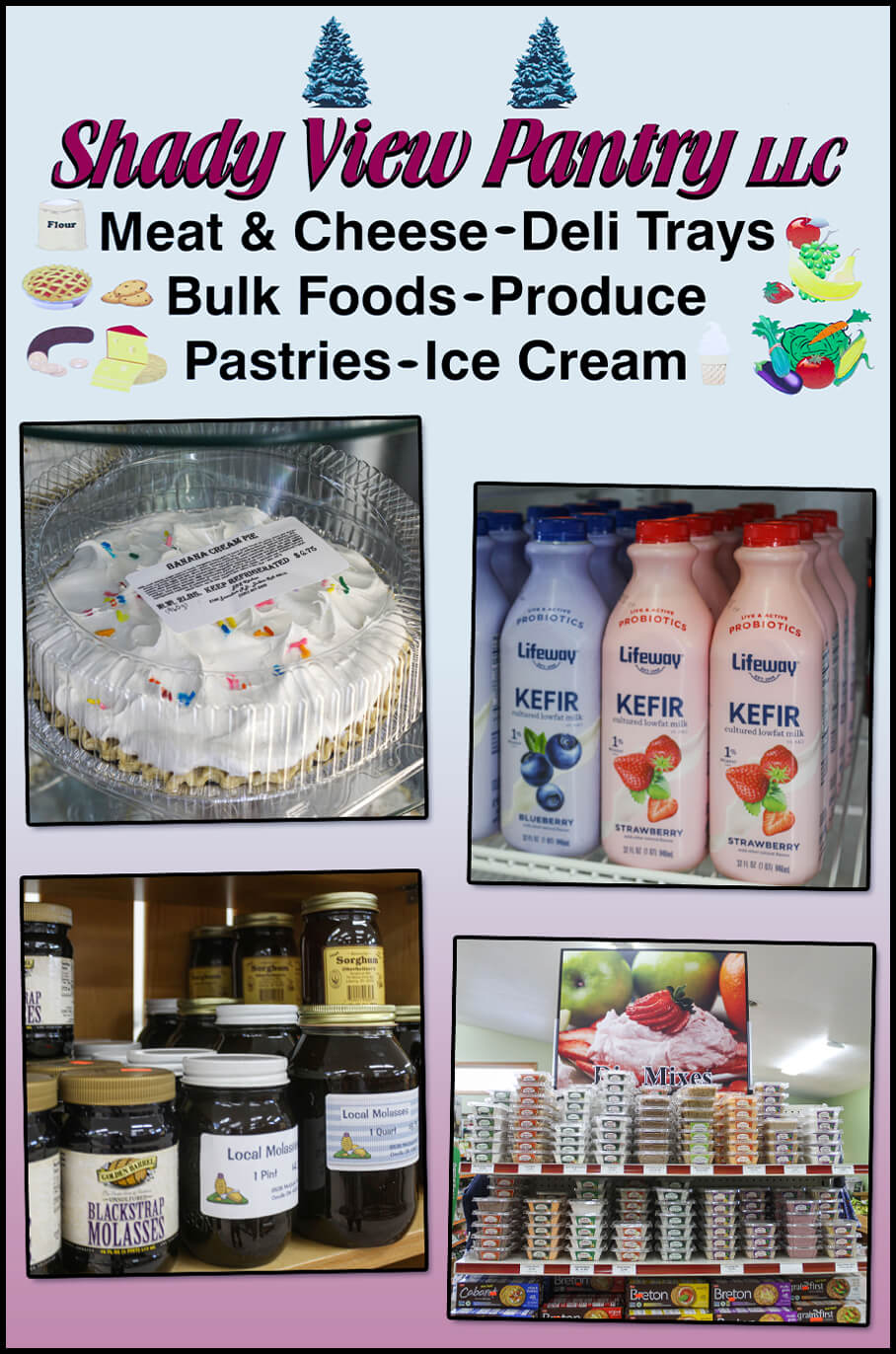 Collage of Shady View Pantry's Products