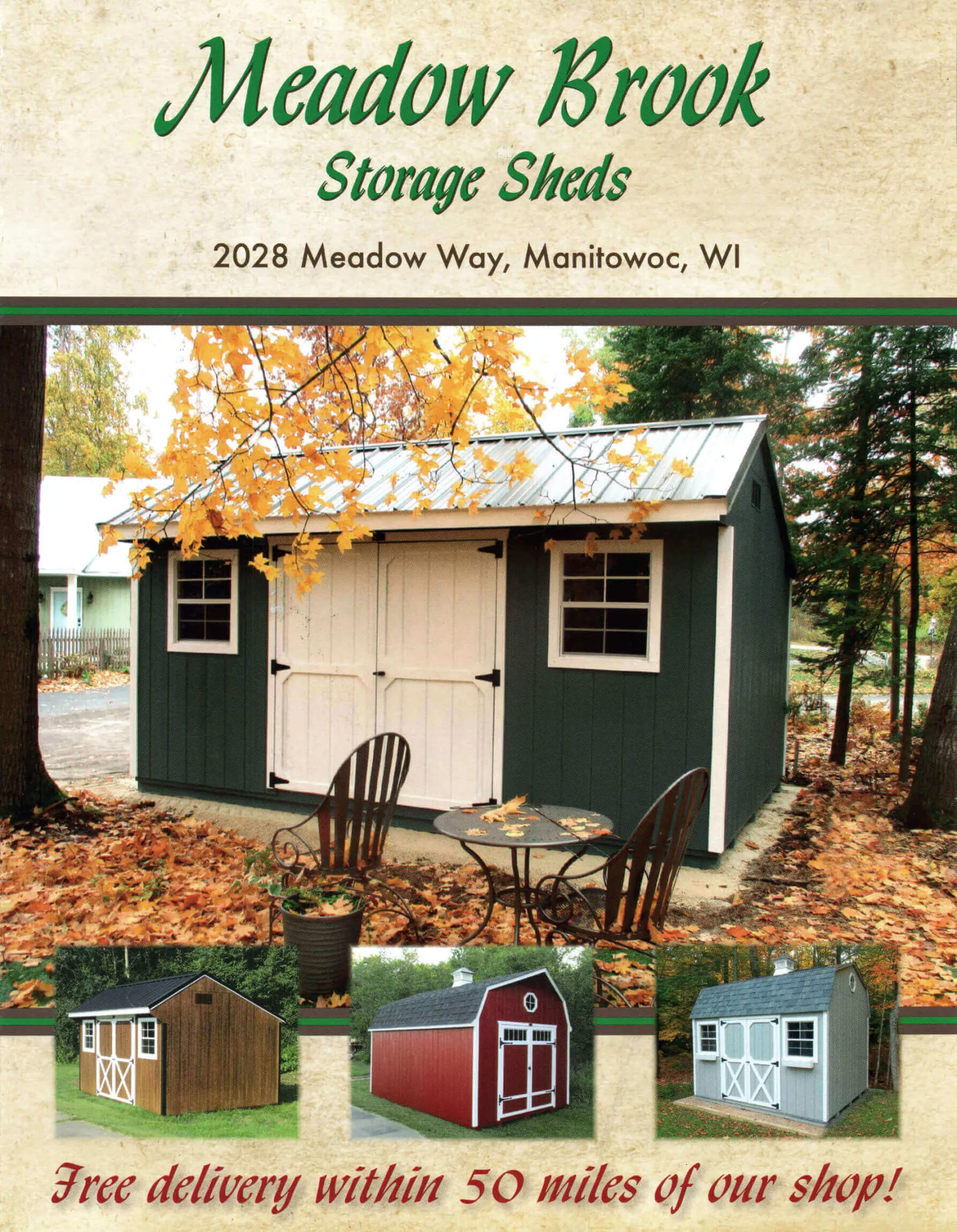 Meadow Brook Storage Sheds Just Plain Business