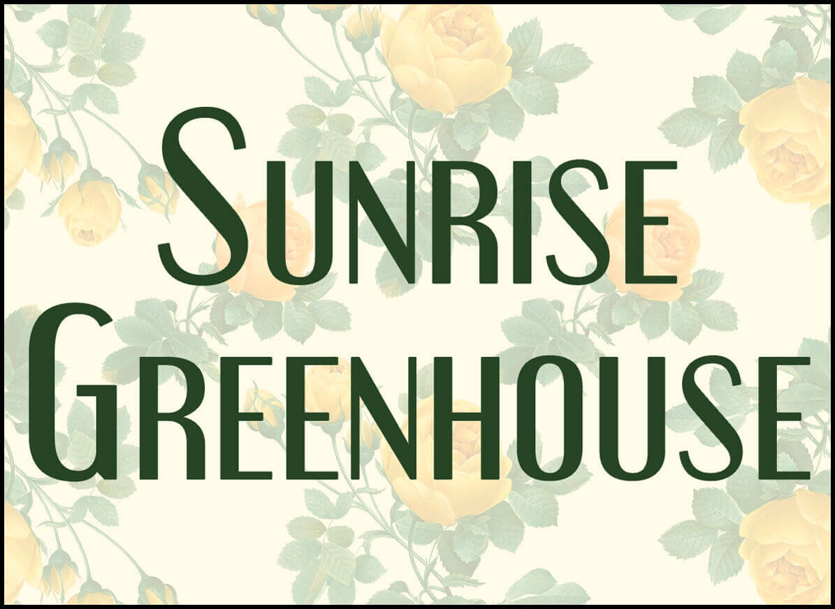 Sunrise Greenhouse Shawano Wisconsin Sunrise Greenhouse's Logo