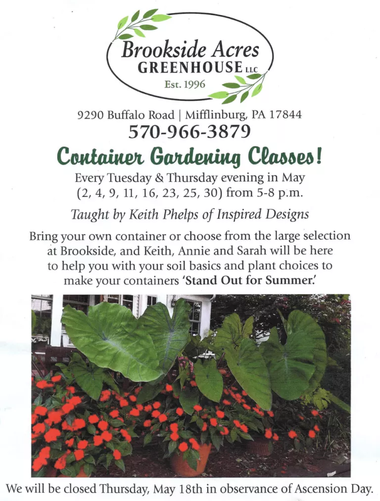 Brookside Acres Greenhouse Just Plain Business