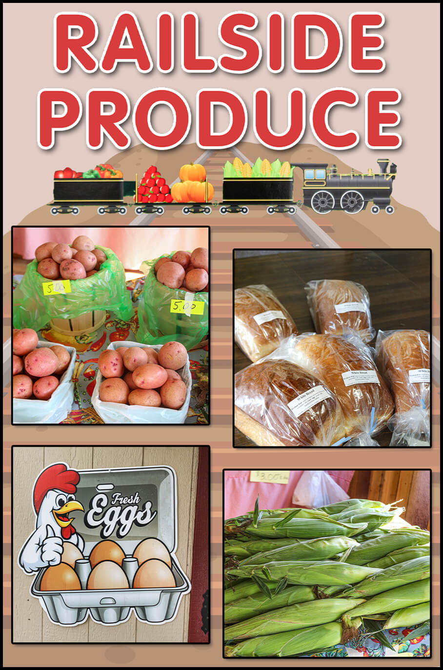 Railside Produce Reinholds PA Collage of Railside Produce's Products