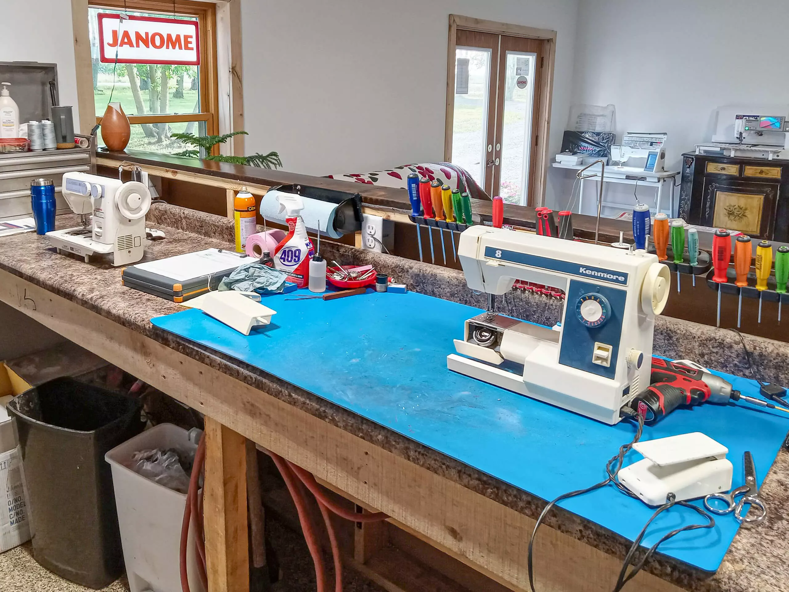 Sewing Machine Repair Shop Just Plain Business
