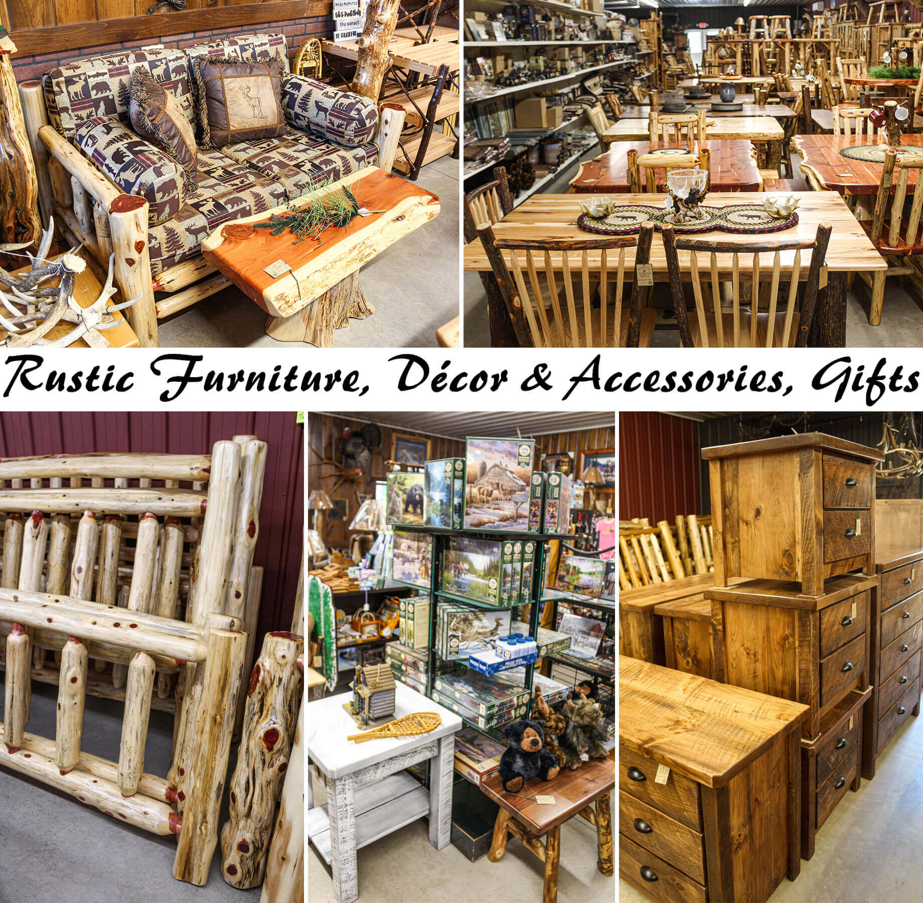 Rustic deals furniture store