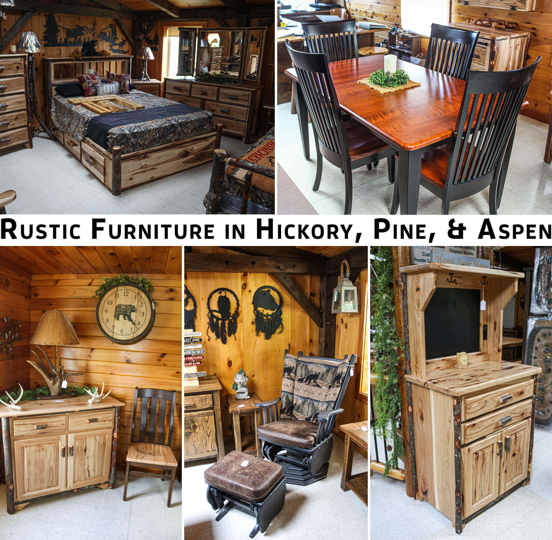 Peachey's Rustic Furniture Belleville, PA Collage of Peachey's Rustic Furniture's Products