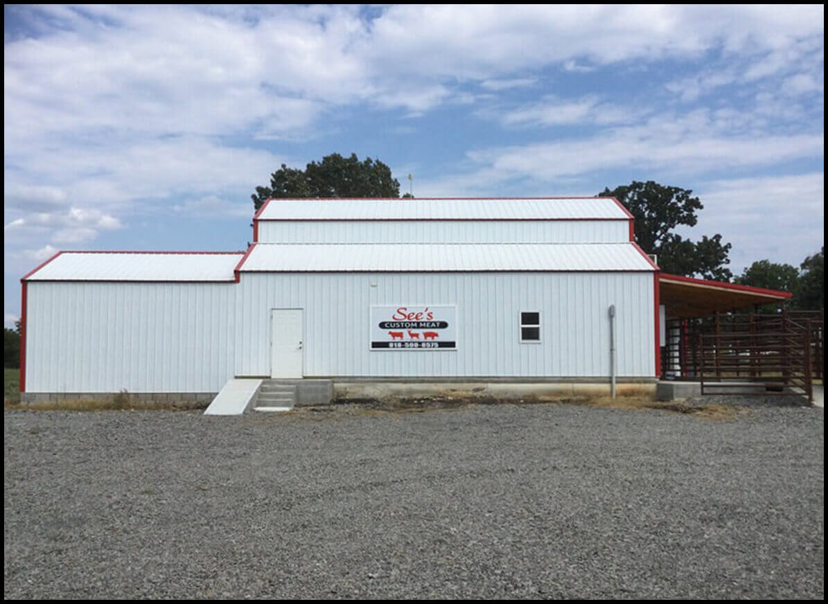See's Custom Meat's Building Exterior