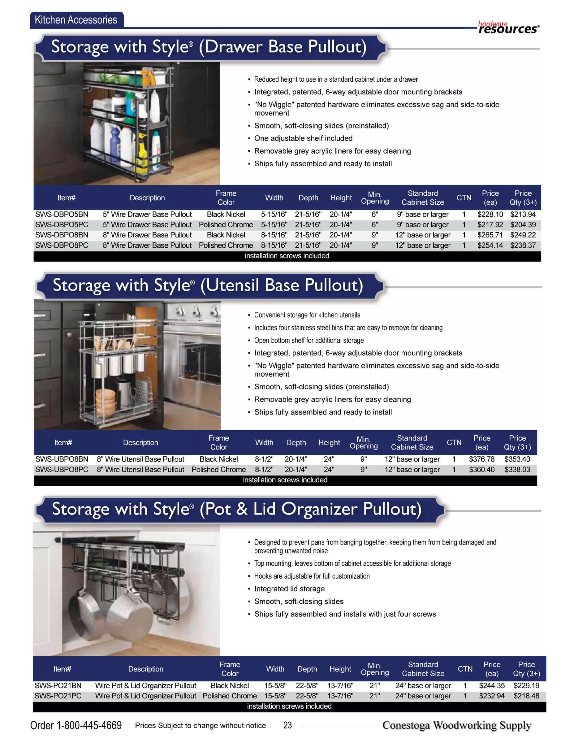 Conestoga Woodworking Supply Just Plain Business