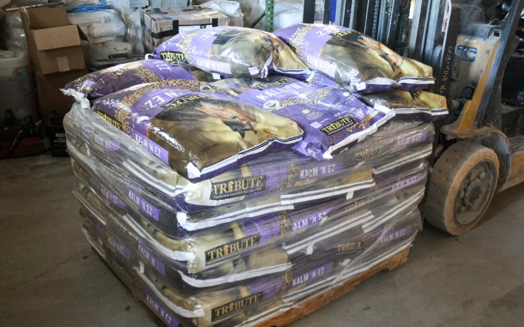 Trenton Farm Supply Trenton KY Large Sacks of Horse Feed at Farm Supply Store