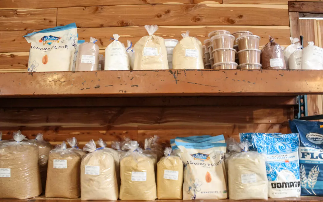Cedar Grove Market and Bluegrass Hearth & Grill Cerulean KY Bags of Flour at Grocery Store