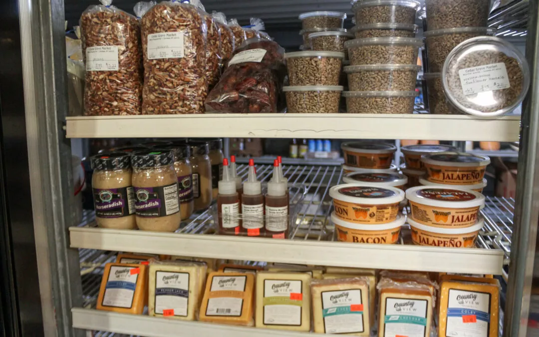 Cedar Grove Market and Bluegrass Hearth & Grill Cerulean KY Refrigerated Section of Grocery Store